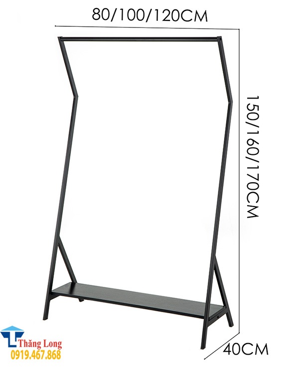 Kệ sắt treo quần áo thời trang KTT67