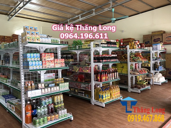 Giá kệ siêu thị 2 mặt