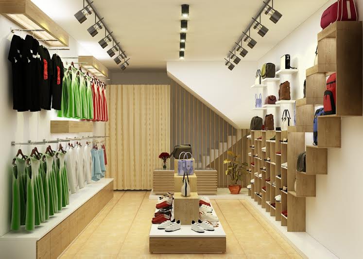 Mẫu thiết kế shop quần áo nữ ĐẸP ĐƠN GIẢN 30m2 tại Hà Nội