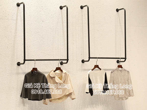 10+ mẫu giá treo quần áo trên tường giúp tiết kiệm không gian