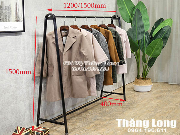 Kệ treo quần áo chữ A Thăng Long, thông số kỹ thuật chi tiết