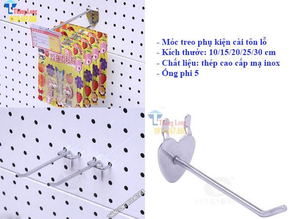 Các loại móc treo phụ kiện được sử dụng nhiều nhất hiện nay