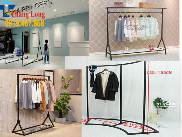 Các mẫu kệ treo quần áo shop xu hướng 2021