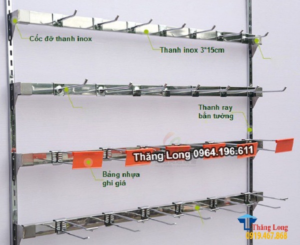 thanh ray gắn tường