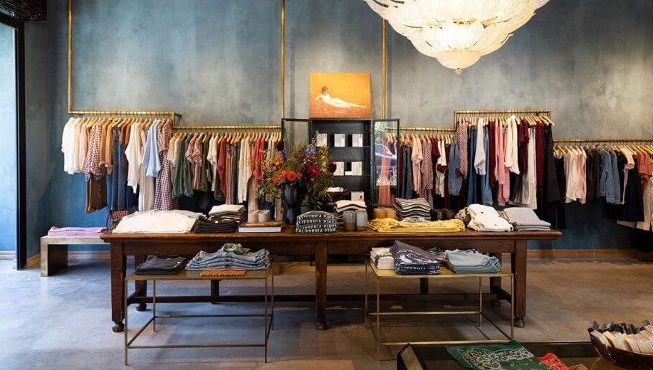 thiết kế shop quần áo nữ theo phong cách vintage